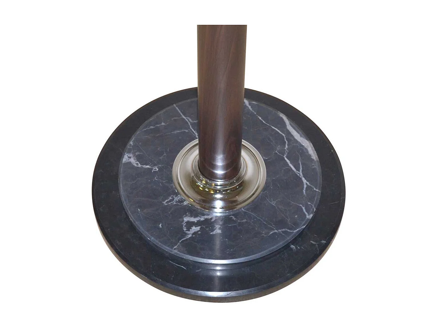 Retro Metall Kleiderständer in Braun Marmorplatte Fuß