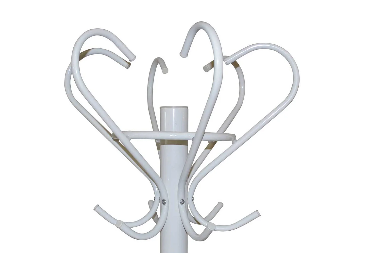 Garderobenstaender weiss aus Metall Landhaus Vintage Look