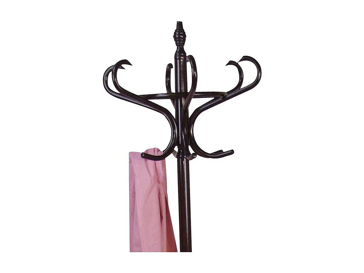 Standgarderobe in Dunkelbraun Birke massiv Vintage Design