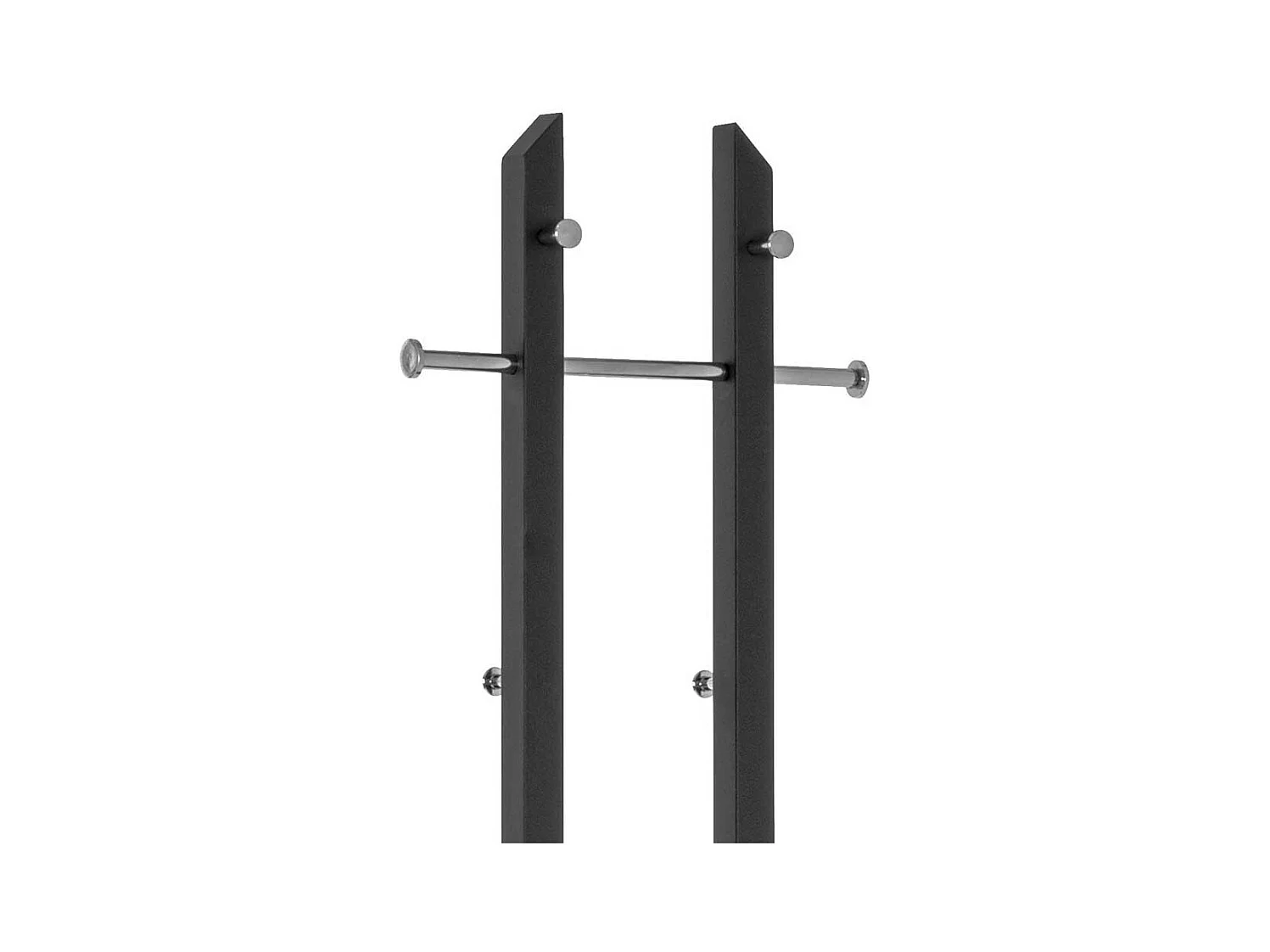 Bürogarderobe in Schwarz Stahl