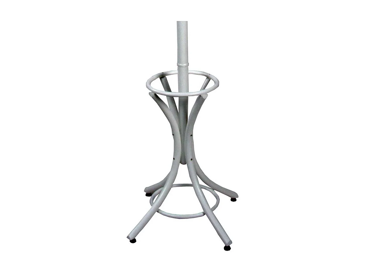 Massivholz Standgarderobe in Weiß Vintage Design