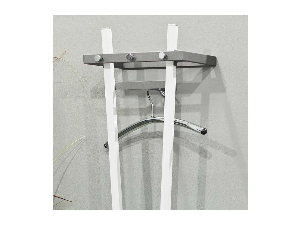 Garderobenständer in Weiß und Anthrazit modern