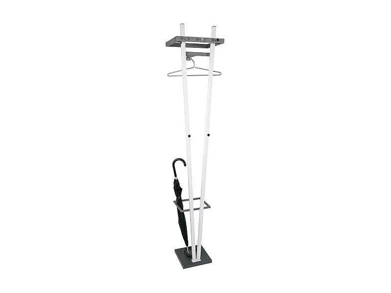 Garderobenständer in Weiß und Anthrazit modern
