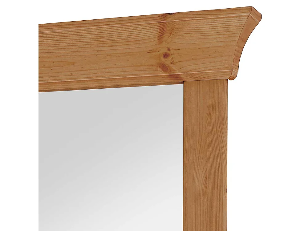 Kiefer Garderoben Spiegel im Landhausstil rechteckiger Form