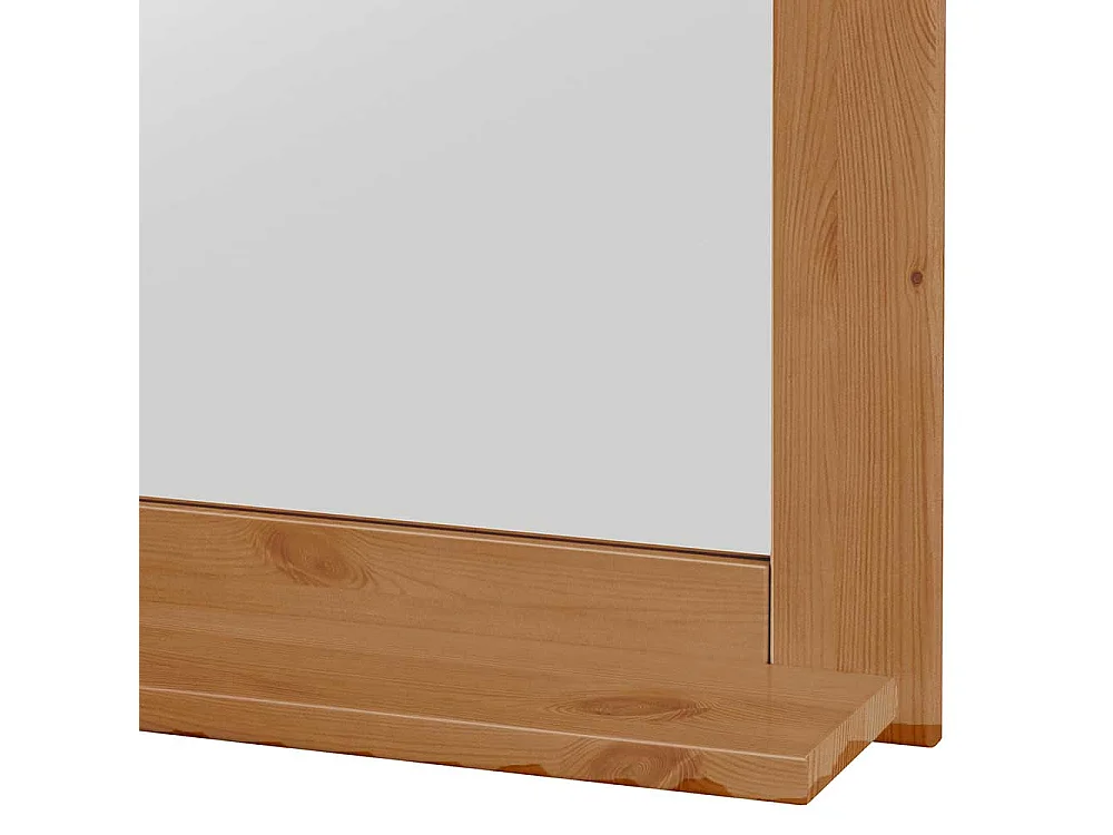 Kiefer Garderoben Spiegel im Landhausstil rechteckiger Form