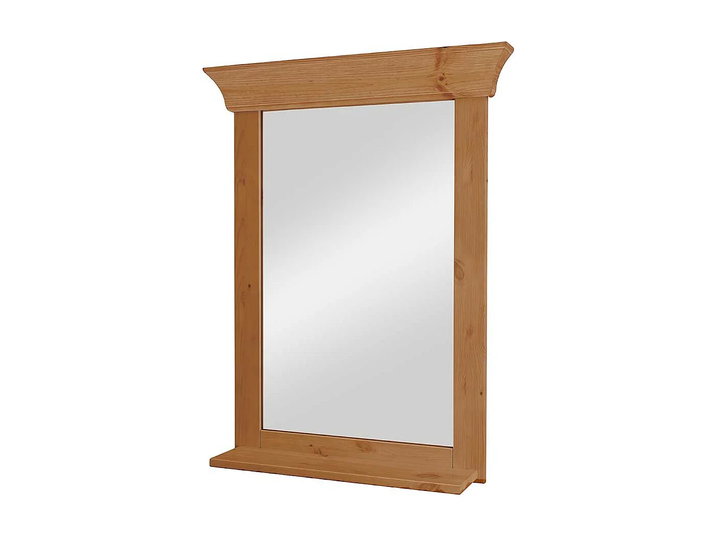 Kiefer Garderoben Spiegel im Landhausstil rechteckiger Form