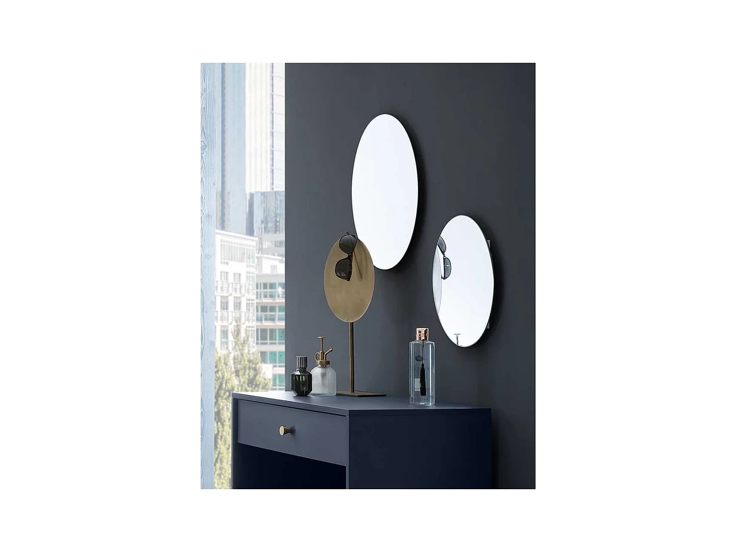 Wandspiegel Flurspiegel in runder Form für die Wandmontage