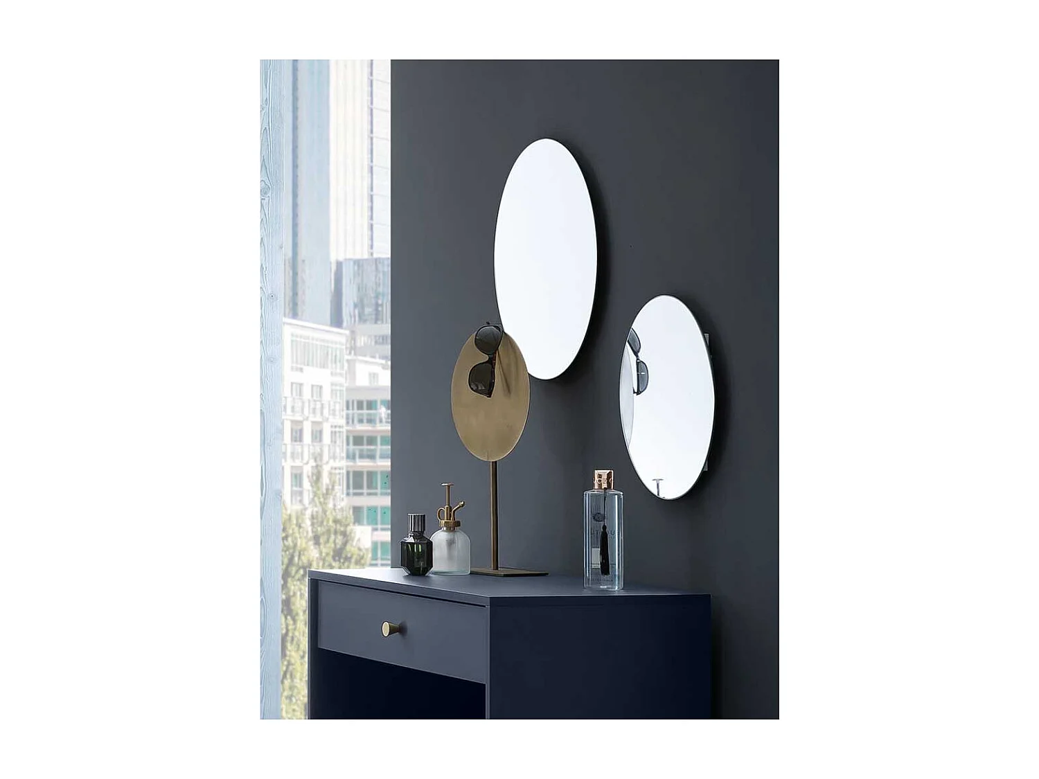 Wandspiegel Flurspiegel in runder Form für die Wandmontage