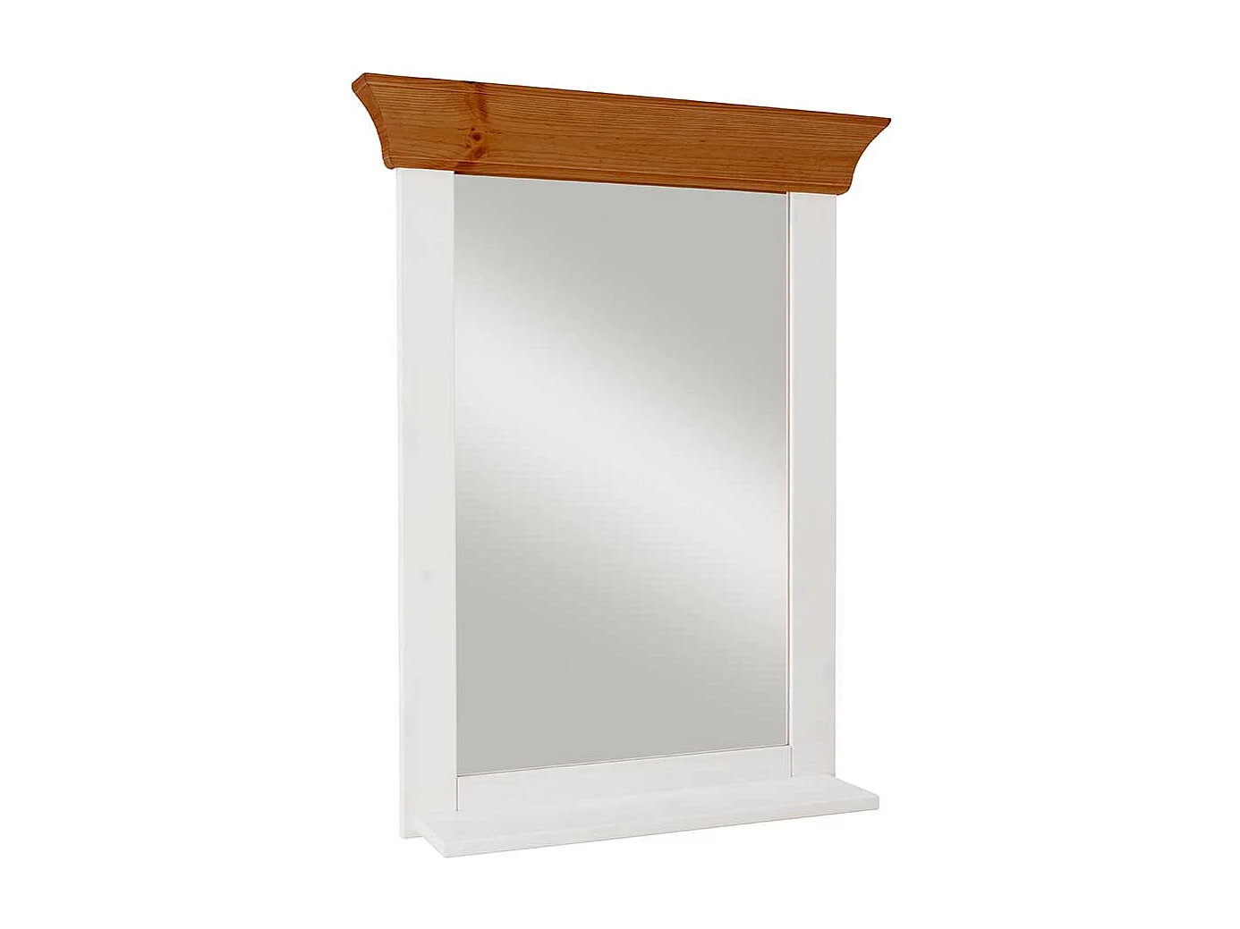 Landhaus-Spiegel aus Kiefer Massivholz 65 cm breit - 85 cm hoch