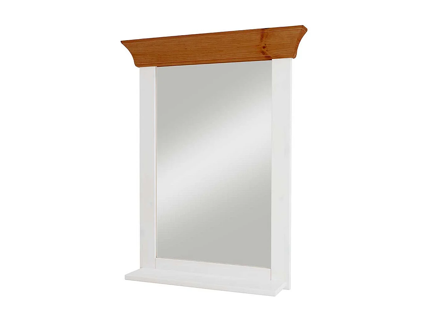 Landhaus-Spiegel aus Kiefer Massivholz 65 cm breit - 85 cm hoch