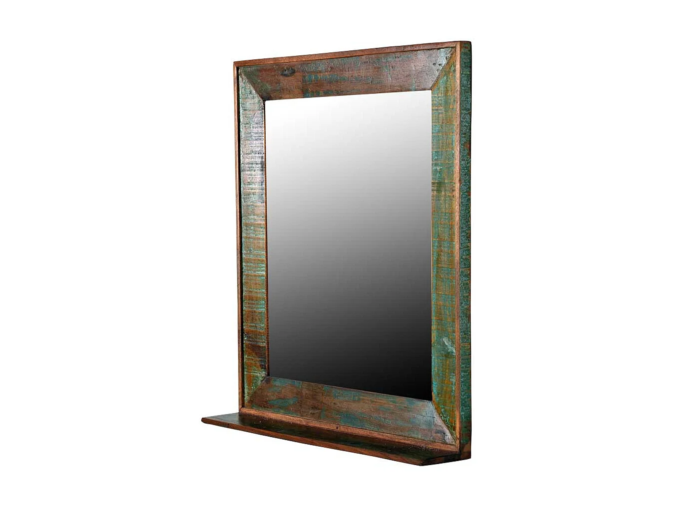 Flurspiegel aus Massivholz Ablage