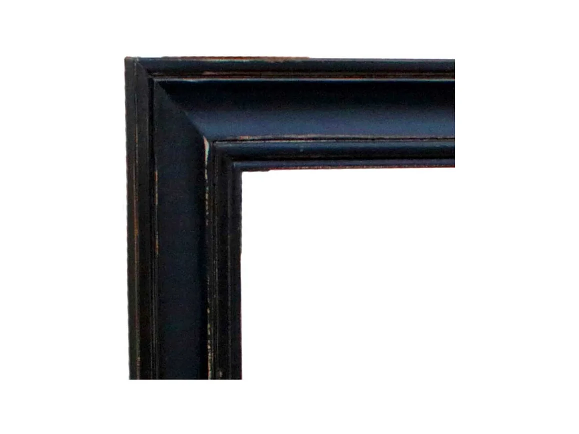 Garderobenspiegel in Schwarz mit Ablage