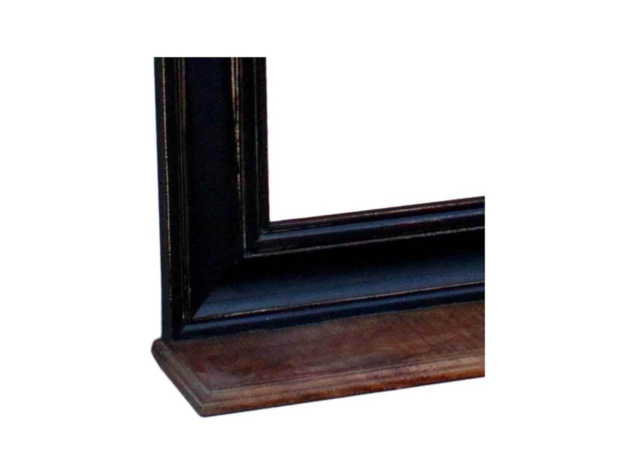 Garderobenspiegel in Schwarz mit Ablage