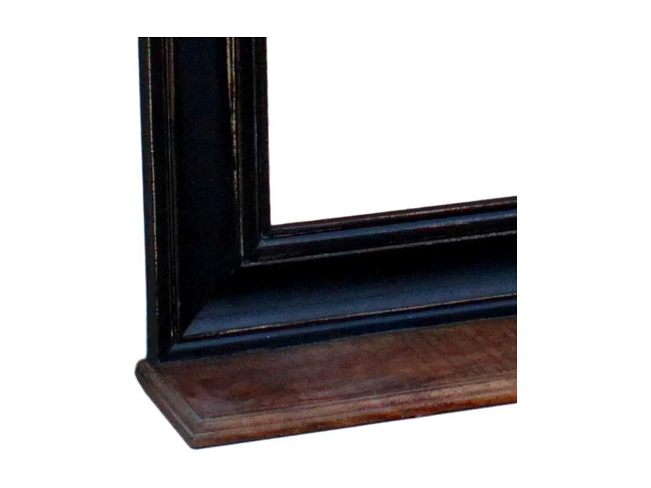 Garderobenspiegel in Schwarz mit Ablage