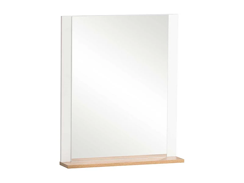 Landhaus modern Flurspiegel in Weiß und Eichefarben Made in Germany