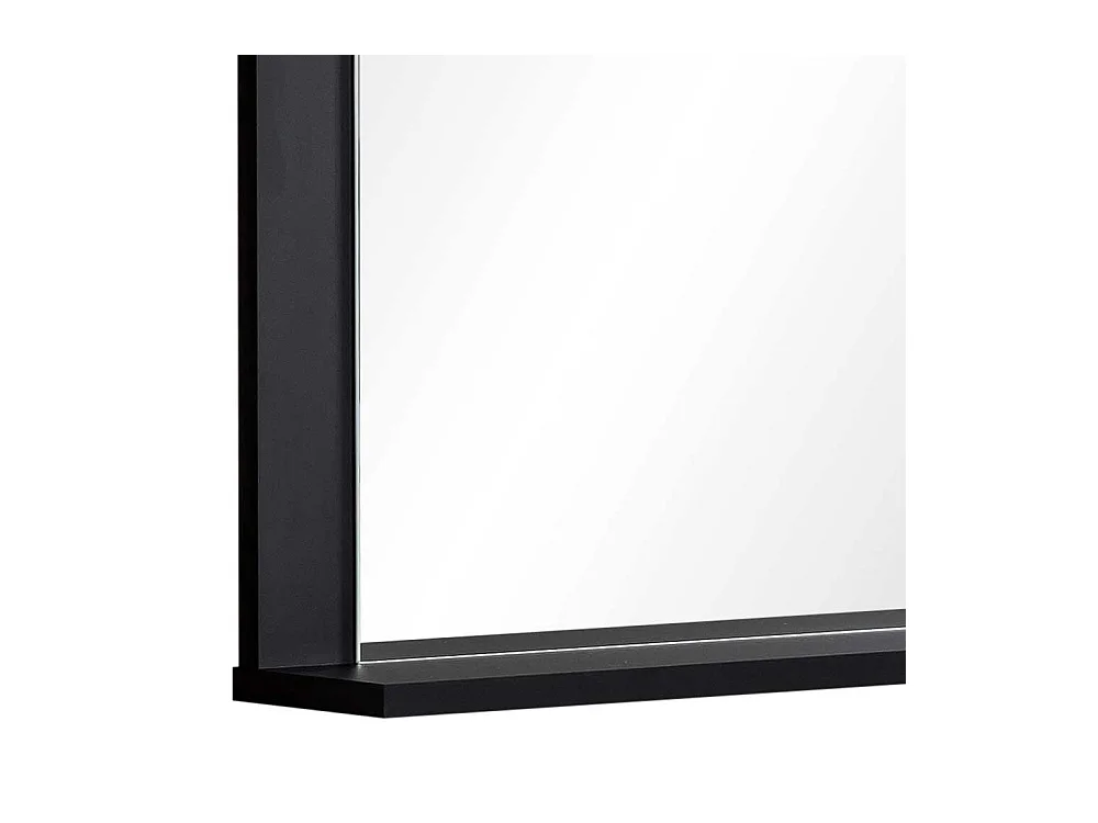 Wandspiegel mit Ablage in Schwarz Skandi Design