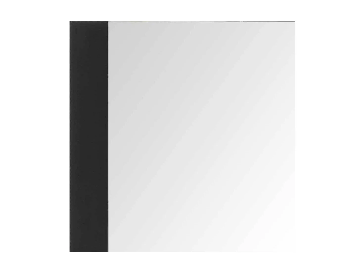 Wandspiegel mit Ablage in Schwarz Skandi Design