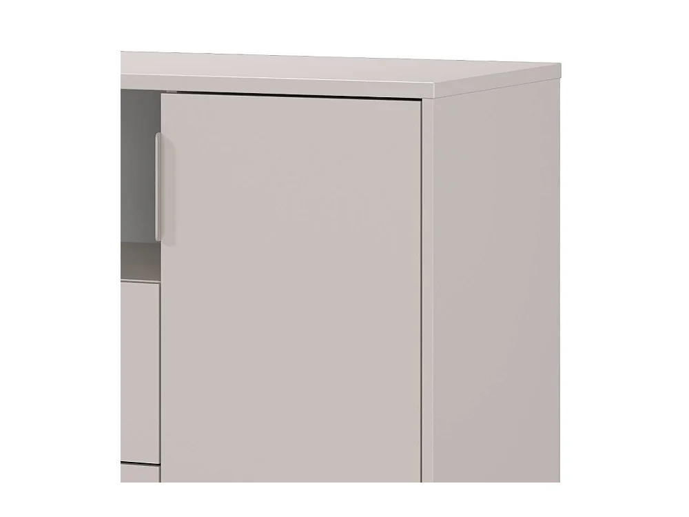 Kommode Kinderzimmer Babykommode mit zwei Schubladen und Drehtür