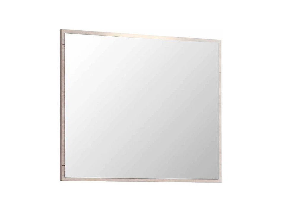 Badspiegel in Buche hell LED Beleuchtung