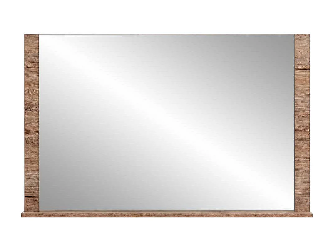 Garderoben Spiegel mit Ablage Wildeichefarben