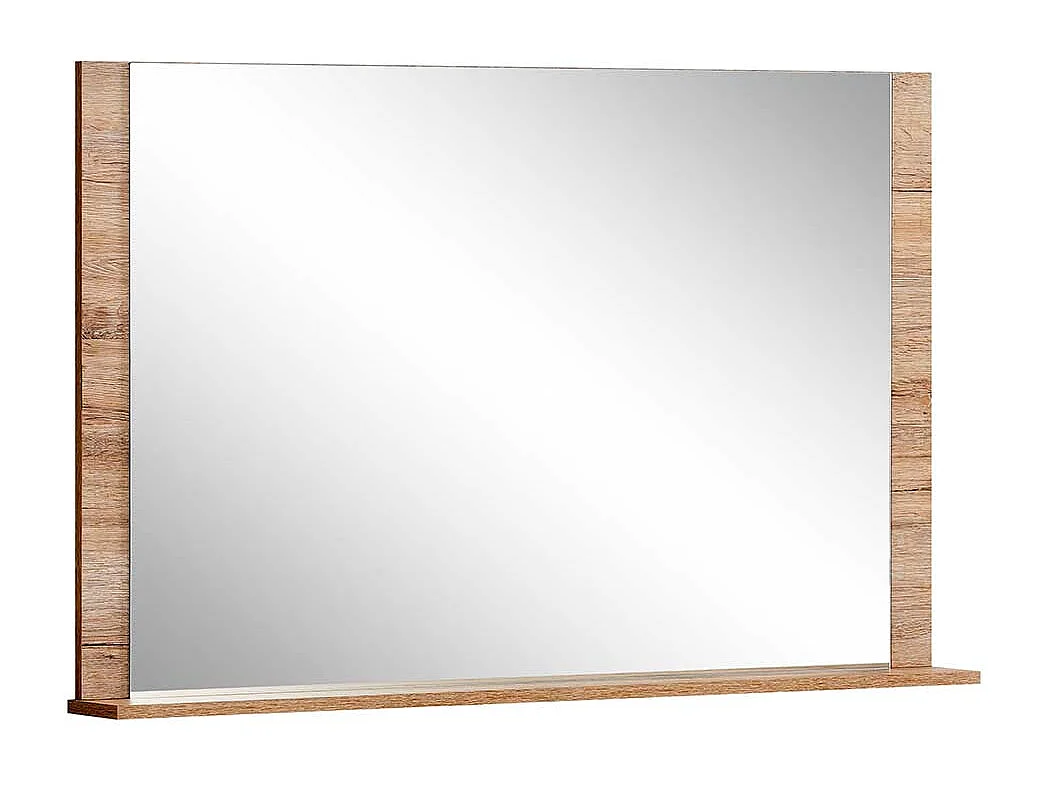 Garderoben Spiegel mit Ablage Wildeichefarben