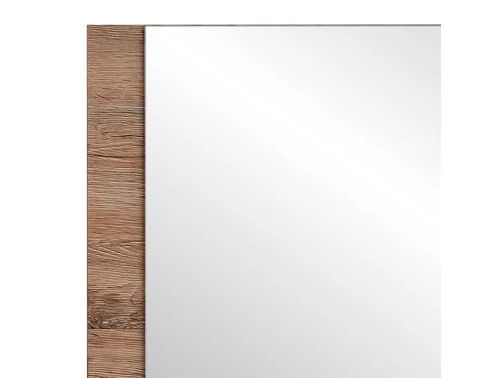 Garderoben Spiegel mit Ablage Wildeichefarben