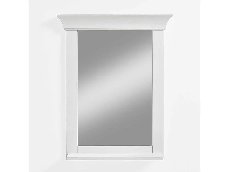 Badezimmer Spiegel in Weiß Kiefer Massivholz