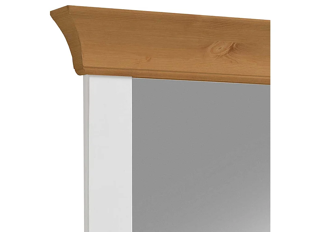 Badspiegel in Weiß Kiefer massiv Landhaus Design