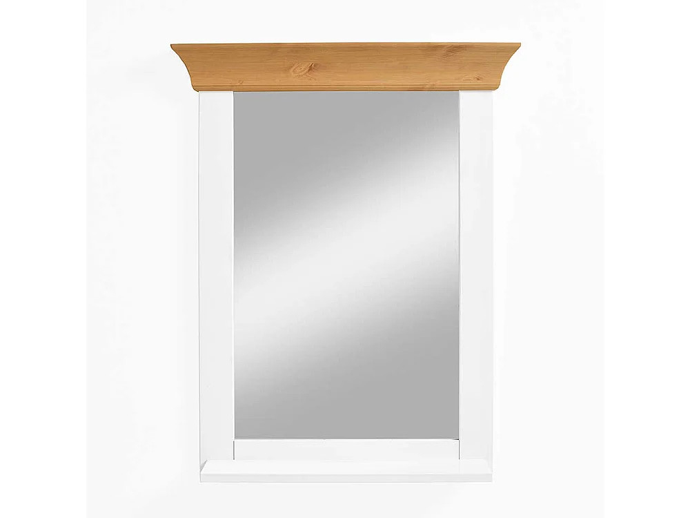 Badspiegel in Weiß Kiefer massiv Landhaus Design