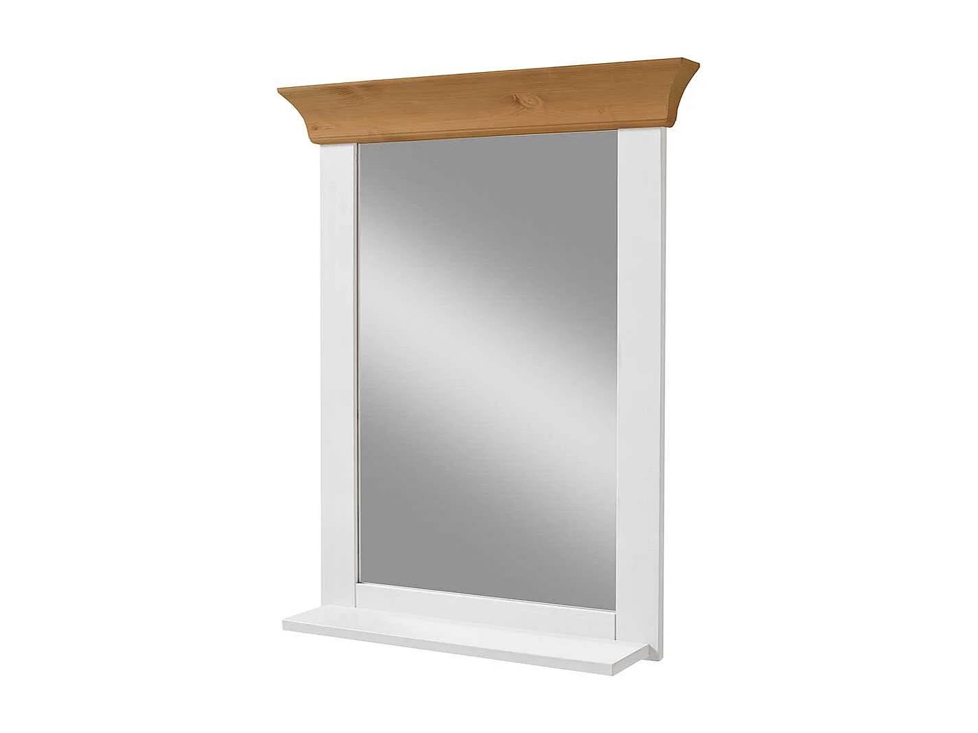 Badspiegel in Weiß Kiefer massiv Landhaus Design