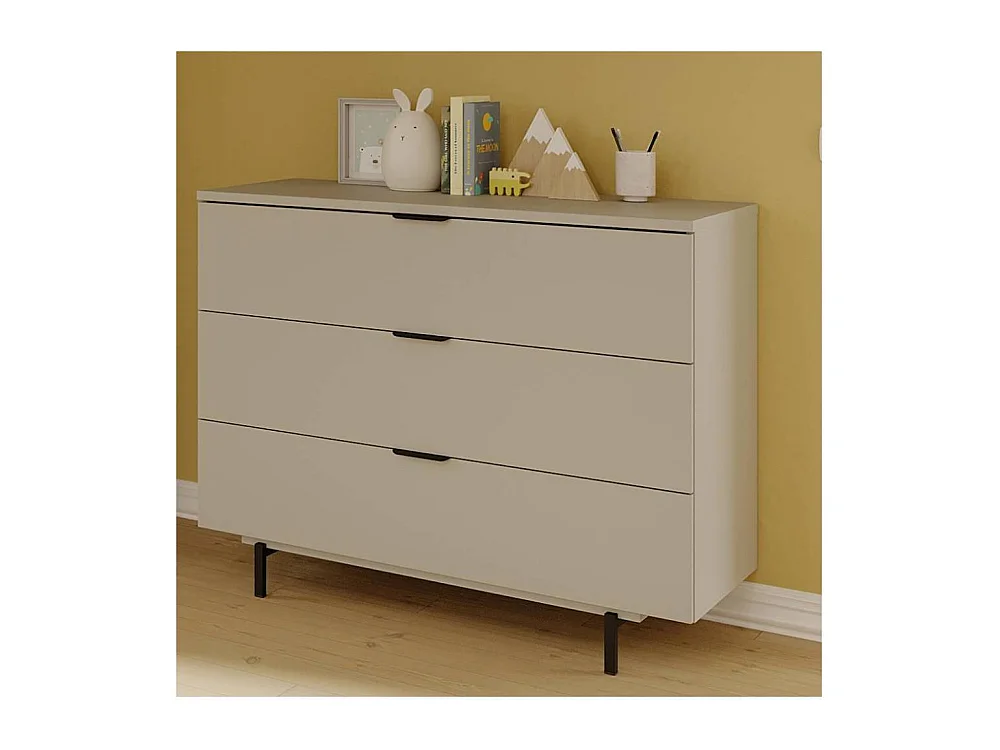Kinderkommode Babykommode mit drei Schubladen 105 cm breit