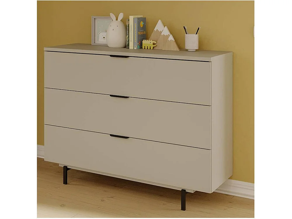 Kinderkommode Babykommode mit drei Schubladen 105 cm breit