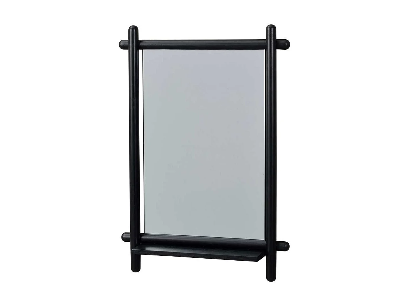 Flurspiegel in Schwarz Eiche Massivholz