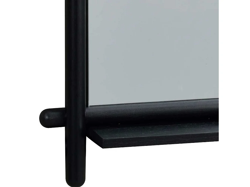 Flurspiegel in Schwarz Eiche Massivholz