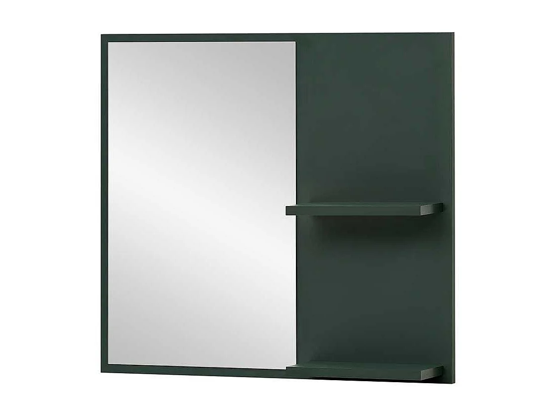 Flurspiegel mit Ablagen in Dunkelgrün Skandi Design