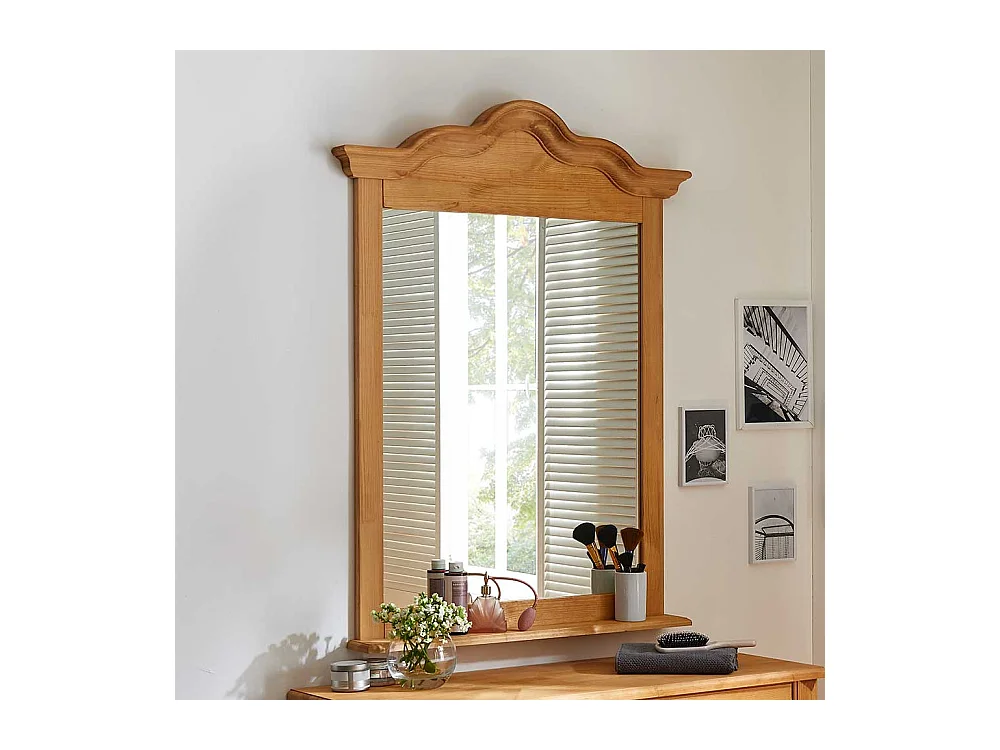 Wandspiegel im Landhausstil Kiefer Massivholz