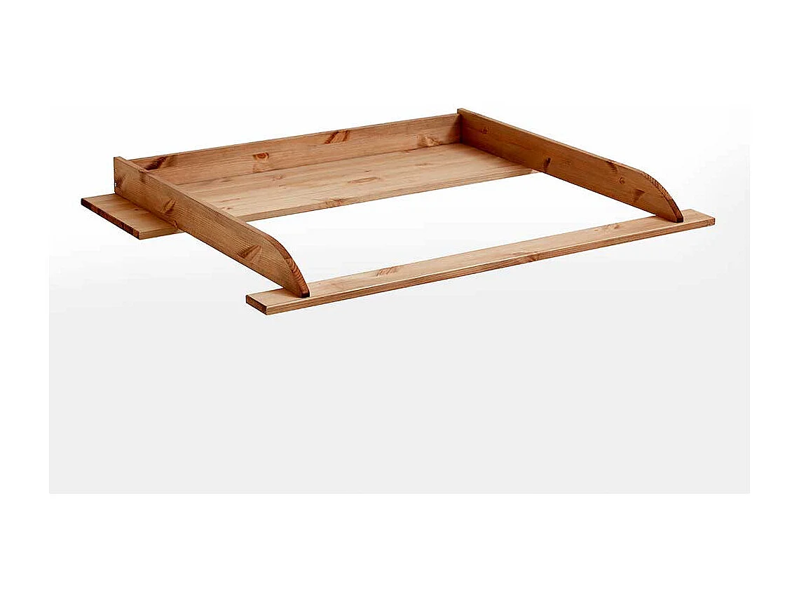 Babykommode in Weiß Kiefer teilmassiv