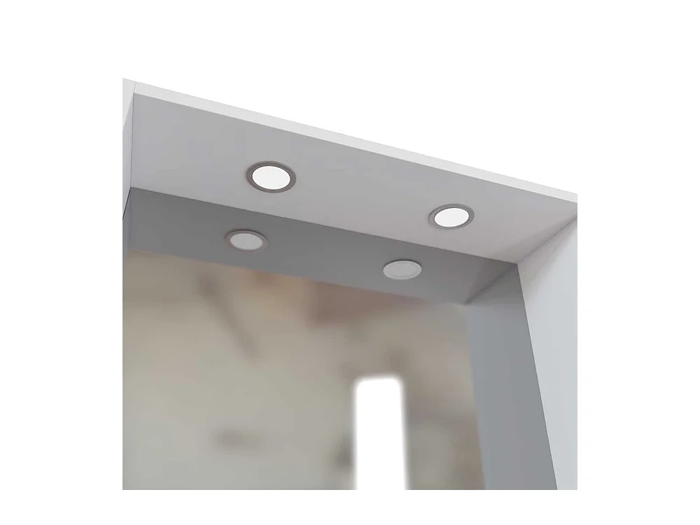 Badezimmerspiegel mit LED Beleuchtung Weiß