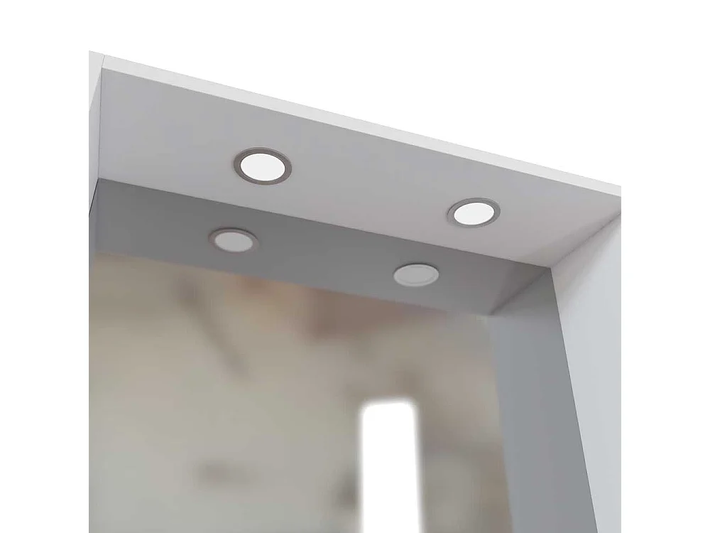 Badezimmerspiegel mit LED Beleuchtung Weiß