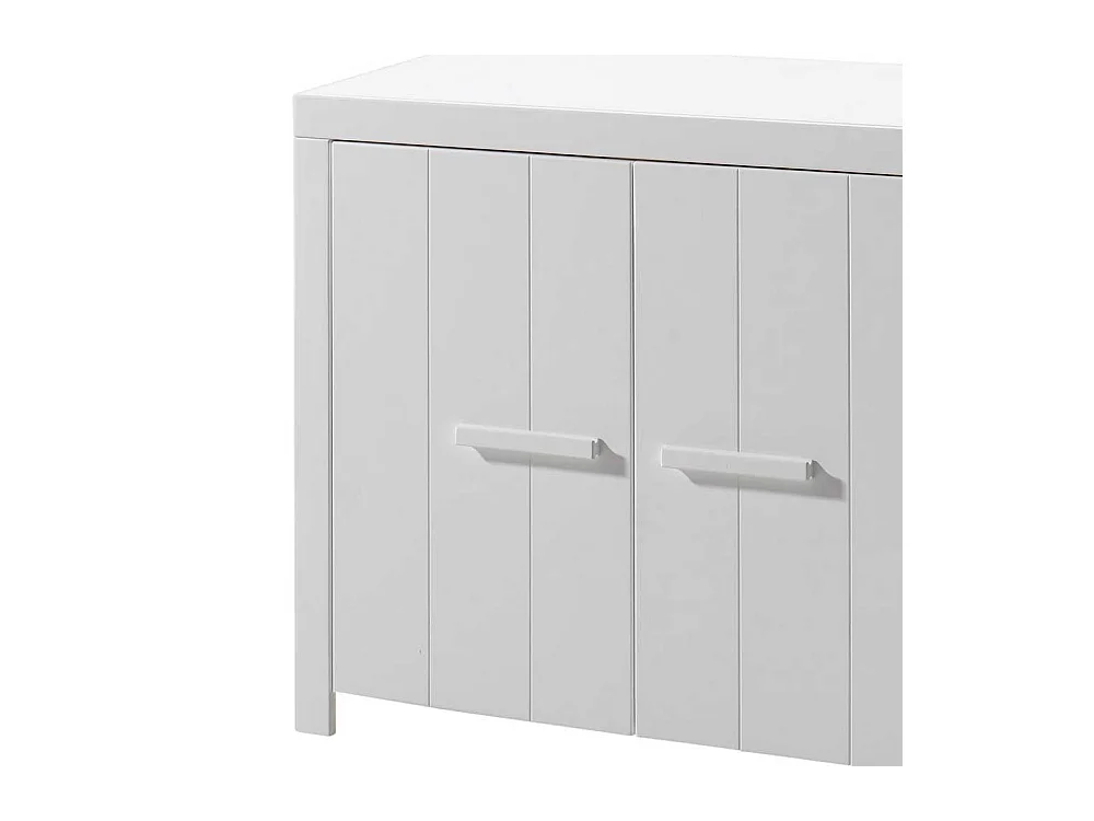 Kommode Kinderzimmer Kinderkommode mit Drehtüren in Weiß