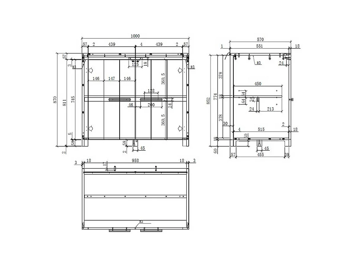 Kommode Kinderzimmer Kinderkommode mit Drehtüren in Weiß