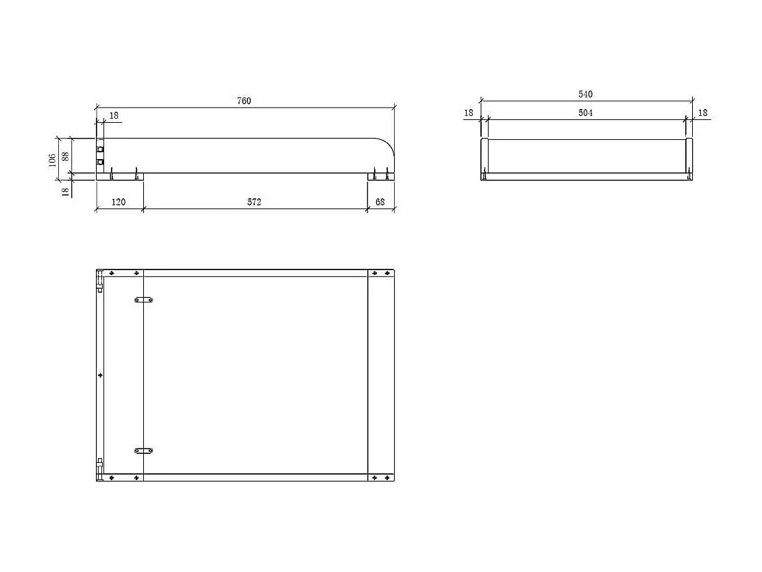 Kommode Kinderzimmer Kinderkommode mit Drehtüren in Weiß