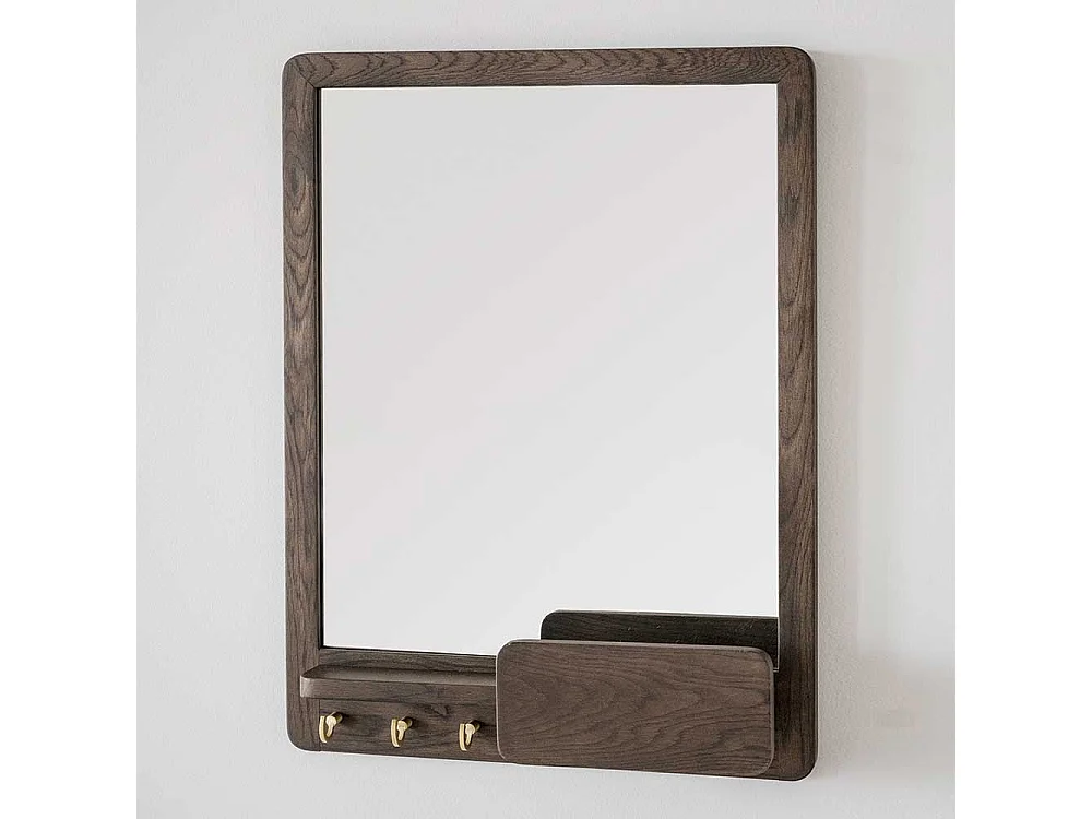 Dielenspiegel mit Holzrahmen die Wandmontage