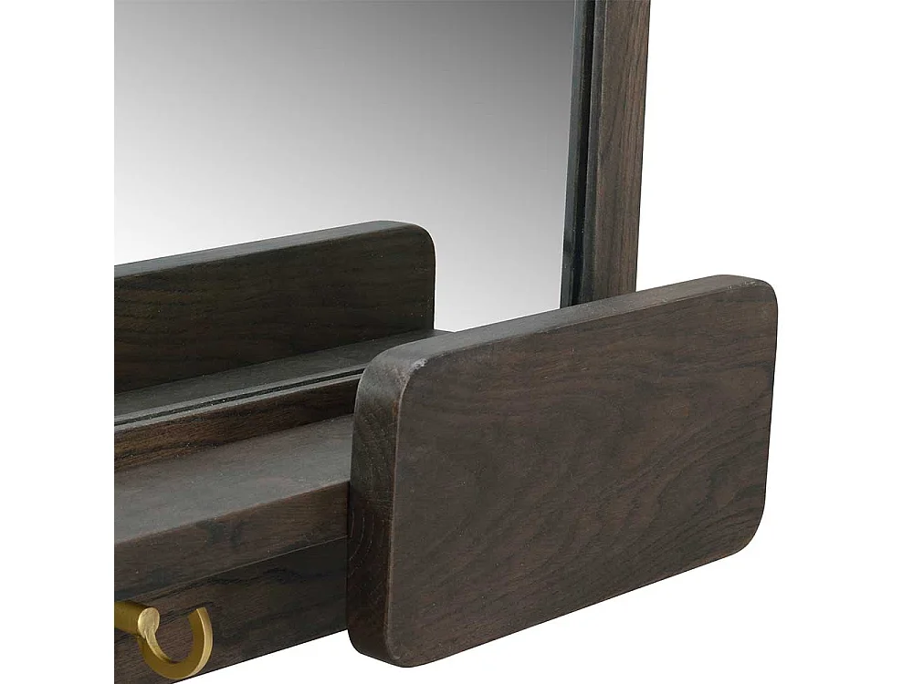 Dielenspiegel mit Holzrahmen die Wandmontage