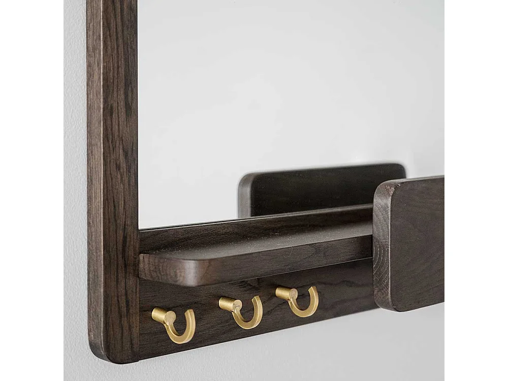 Dielenspiegel mit Holzrahmen die Wandmontage