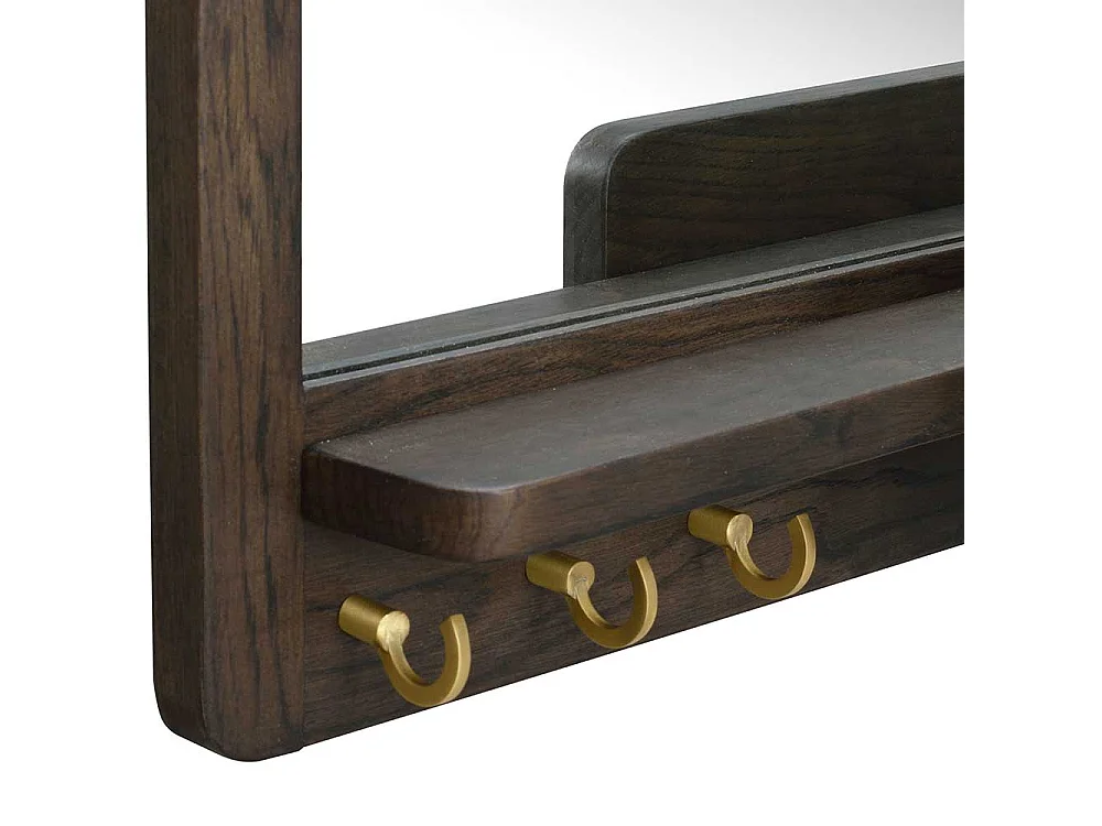 Dielenspiegel mit Holzrahmen die Wandmontage