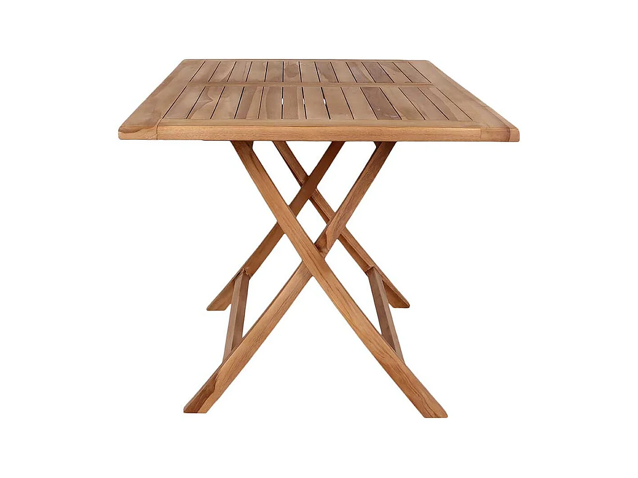 Klappbarer Tisch aus Teak Massivholz Garten