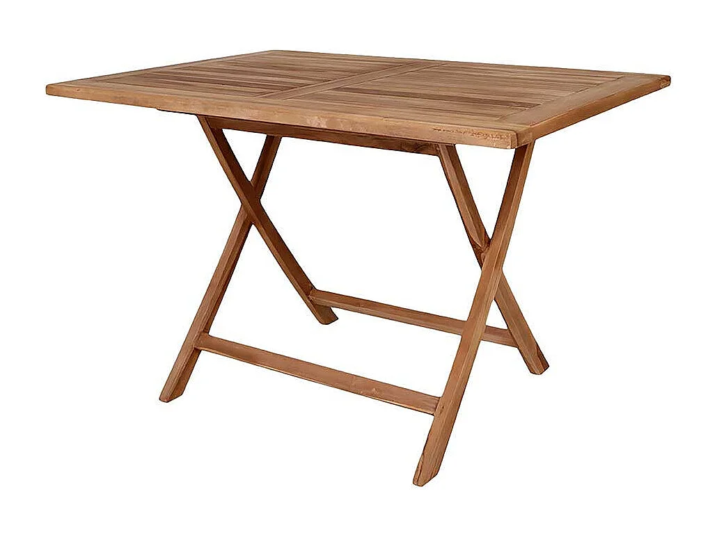Klappbarer Tisch aus Teak Massivholz Garten
