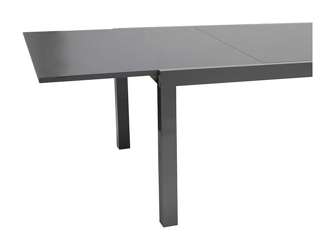 Terrassen Esstisch in Grau verlängerbar