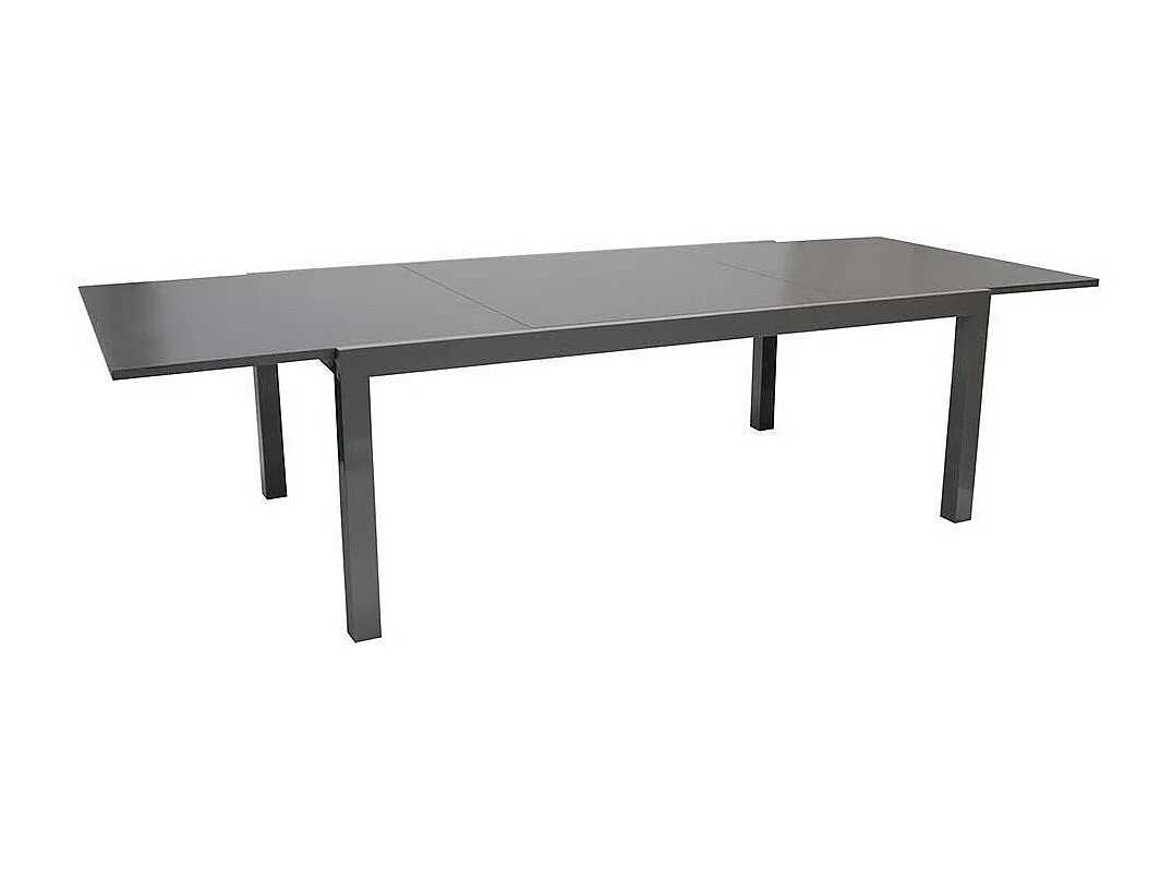 Terrassen Esstisch in Grau verlängerbar